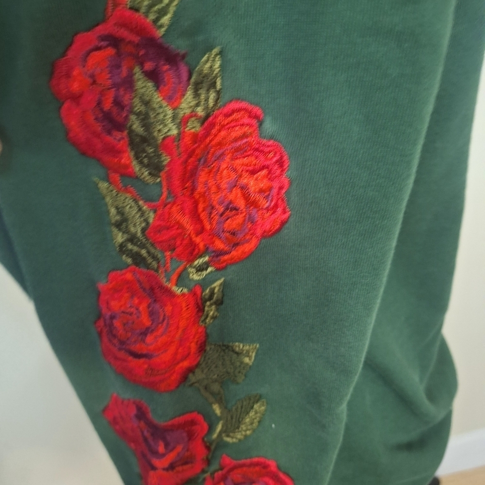 Criminal Damage River Island Rose hoodie unisex men's L - Picture 7 of 10